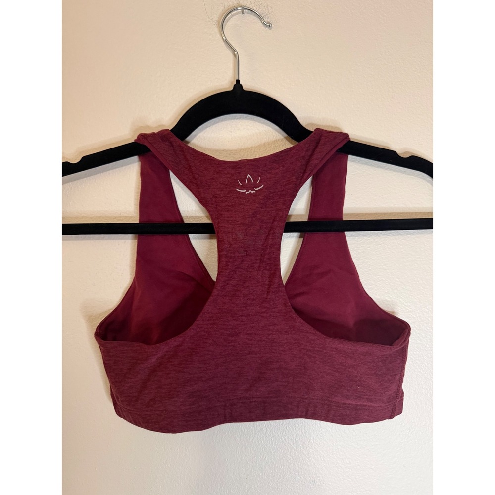Beyond Yoga Spacedye Lift Your Spirits Bra Size S‎ Merlot NWOT - Picture 2 of 2